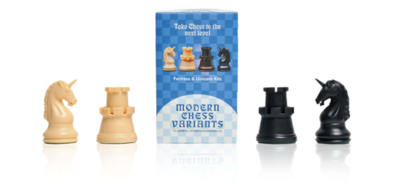 Musketeer Chess Variant Kit -  (Dragon) & Spider - Black