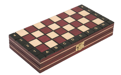 Magnetic Travel Chess Set & Board - Red